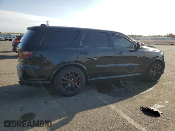 2018 Dodge Durango SRT with VIN 1C4SDJGJ0JC266264, listed as a Copart auction lot 47618075 with 64,723 mi miles and Salvage title. Bid and sale history available at DreamBid. Image 3.