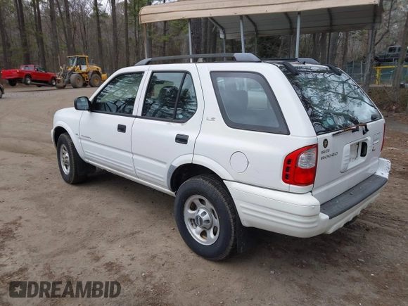 2000 Isuzu Rodeo S with VIN 4S2CK58W5Y4353808, listed as a IAAI auction lot 41723054 with 159,863 mi miles. Bid and sale history available at carsss.com. Image 3.