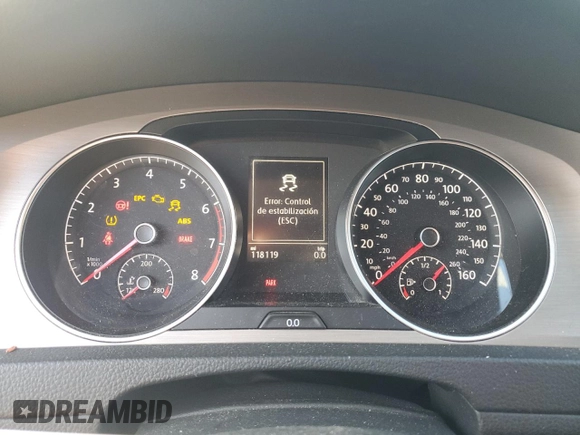 2015 Volkswagen Golf SportWagen TSI SE with VIN 3VWC17AU7FM507341, listed as a Copart auction lot 71239944 with 118,119 mi miles and Salvage Title. Bid and sale history available at carsss.com. Image 9.