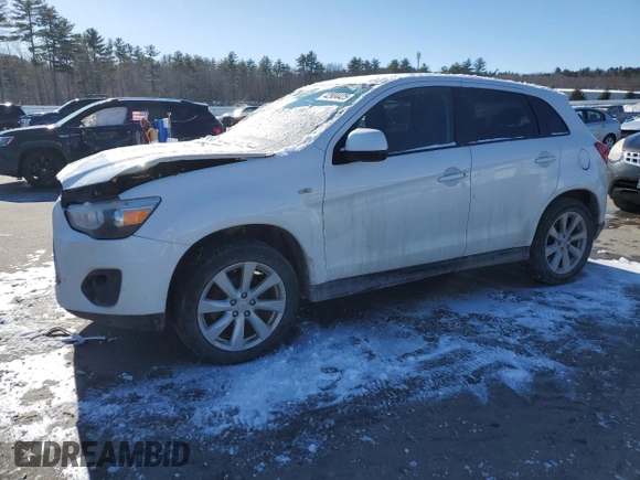 2015 Mitsubishi Outlander Sport 2.4 ES with VIN 4A4AR3AW3FE058185, listed as a Copart auction lot 42904425 with 164,457 mi miles and Salvage Title. Bid and sale history available at carsss.com. Image 1.