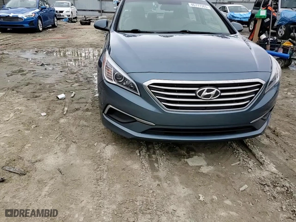 2017 Hyundai Sonata 2.4L with VIN 5NPE24AFXHH556986, listed as a Copart auction lot 46777365 with 64,796 mi miles and Salvage Title. Bid and sale history available at carsss.com. Image 13.