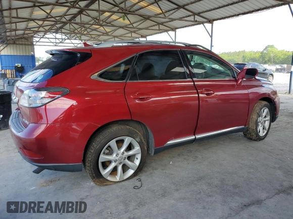 2011 Lexus RX 350 with VIN 2T2ZK1BA3BC053650, listed as a Copart auction lot 57654945 with Not provided miles and Non repairable. Bid and sale history available at DreamBid. Image 3.