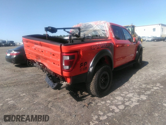 2023 Ford F-150 Raptor with VIN 1FTFW1RG4PFB17389, listed as a IAAI auction lot 38170289 with 19,772 mi miles and . Bid and sale history available at DreamBid. Image 4.