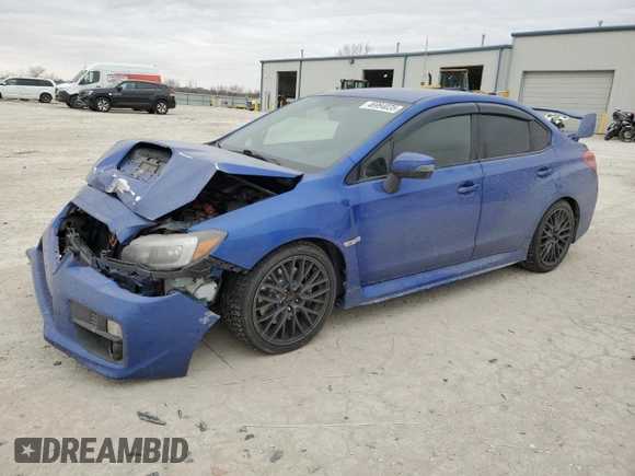 2016 Subaru WRX STI with VIN JF1VA2M6XG9811345, listed as a Copart auction lot 46994035 with 95,404 mi miles and Salvage title. Bid and sale history available at DreamBid. Image 1.
