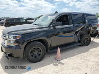 2020 Chevrolet Tahoe Commercial z VIN 1GNLCDEC7LR221777, wystawiony jako Copart lot #53051305 z przebiegiem Nie podano mil oraz Szkoda całkowita • Salvage title. Historia ofert i sprzedaży dostępna na DreamBid. Obrazek 1.