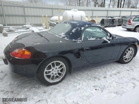 2002 Porsche Boxster with VIN WP0CA298X2U626097, listed as a Copart auction lot 43900255 with 98,609 mi miles and Clean Title. Bid and sale history available at carsss.com. Image 3.