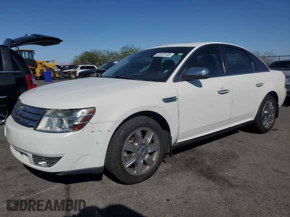 2008 Ford Taurus Limited with VIN 1FAHP28W68G132157, listed as a Copart auction lot 62026185 with 63,648 mi miles and Clean title. Bid and sale history available at DreamBid. Image 1.
