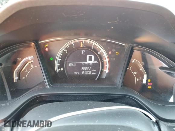 2016 Honda Civic Sedan LX with VIN 2HGFC2F55GH568199, listed as a Copart auction lot 51099745 with 153,952 mi miles and Clean Title. Bid and sale history available at carsss.com. Image 9.