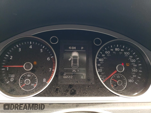 2016 Volkswagen CC Sport with VIN WVWBN7AN7GE501087, listed as a Copart auction lot 56011304 with 66,512 mi miles and Salvage Title. Bid and sale history available at carsss.com. Image 9.