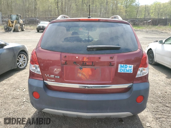 2008 Saturn VUE XE with VIN 3GSCL33P18S725856, listed as a Copart auction lot 53676715 with 0 mi miles and Salvage Title. Bid and sale history available at carsss.com. Image 6.
