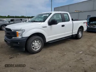 2018 Ford F-150 XL z VIN 1FTFX1EG3JFB60082, wystawiony jako Copart lot #57244585 z przebiegiem 81 851 mil mil oraz Szkoda całkowita • Salvage title. Historia ofert i sprzedaży dostępna na DreamBid. Obrazek 1.