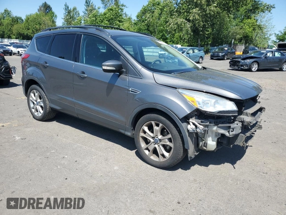 2013 Ford Escape SEL with VIN 1FMCU9HX1DUC79086, listed as a Copart auction lot 57312515 with 124,928 mi miles and Salvage title. Bid and sale history available at DreamBid. Image 4.