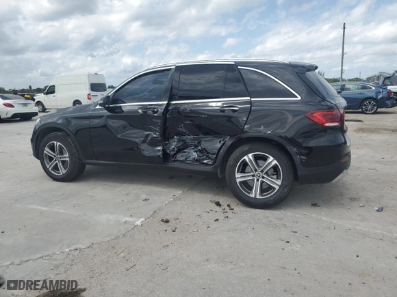2021 Mercedes-Benz GLC with VIN W1N0G8DB6MV303274, listed as a Copart auction lot 48914295 with 23,156 mi miles and Salvage Title. Bid and sale history available at carsss.com. Image 2.