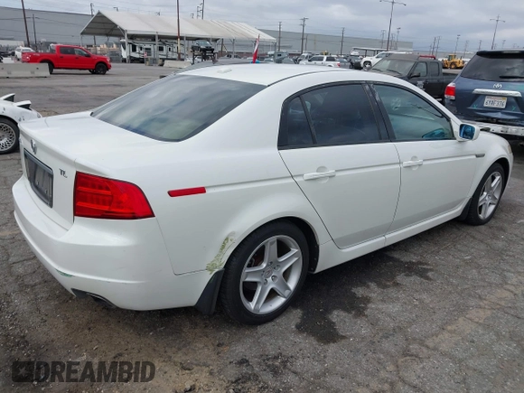 2006 Acura TL with VIN 19UUA66216A076843, listed as a IAAI auction lot 42131726 with 167,810 mi miles. Bid and sale history available at carsss.com. Image 4.