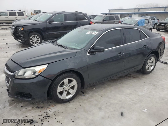 2015 Chevrolet Malibu LS with VIN 1G11A5SL4FF108805, listed as a Copart auction lot 43038715 with 142,574 mi miles and Clean Title. Bid and sale history available at carsss.com. Image 1.