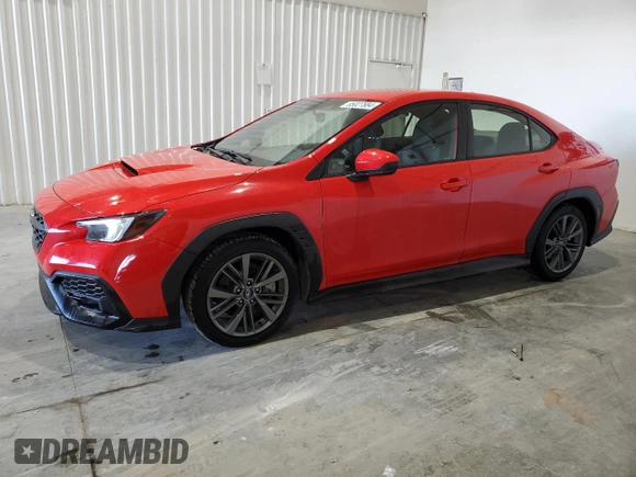 2022 Subaru WRX z VIN JF1VBAB67N8015407, wystawiony jako Copart lot #85027884 z przebiegiem 26 991 mil mil oraz Szkody całkowita. Historia ofert i sprzedaży dostępna na DreamBid. Obrazek 1.
