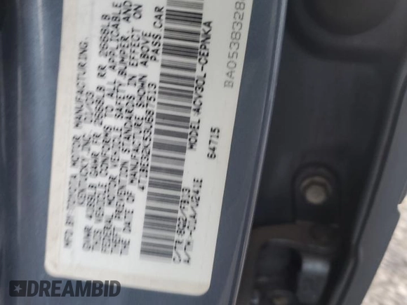 2003 Toyota Camry LE with VIN 4T1BE32K53U687513, listed as a Copart auction lot 88604195 with 242,312 mi miles and Clean Title. Bid and sale history available at DreamBid. Image 12.