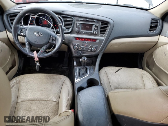 2013 Kia Optima EX z VIN 5XXGN4A72DG188821, wystawiony jako Copart lot #65546495 z przebiegiem 187 286 mil mil oraz Szkoda całkowita • Salvage title. Historia ofert i sprzedaży dostępna na DreamBid. Obrazek 8.
