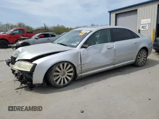 2004 Audi A8 with VIN WAUML44E94N001367, listed as a Copart auction lot 54968885 with Not provided miles and Salvage title. Bid and sale history available at DreamBid. Image 1.