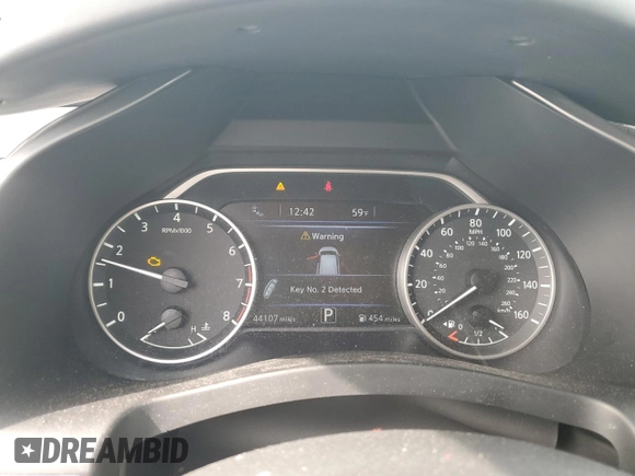 2022 Nissan Murano S with VIN 5N1AZ2AJ0NC122761, listed as a Copart auction lot 46305155 with 44,107 mi miles and Salvage Title. Bid and sale history available at DreamBid. Image 9.