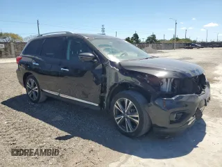 2020 Nissan Pathfinder Platinum with VIN 5N1DR2DN2LC590371, listed as a Copart auction lot 49660975 with 58,598 mi miles and Salvage title. Bid and sale history available at DreamBid. Image 4.