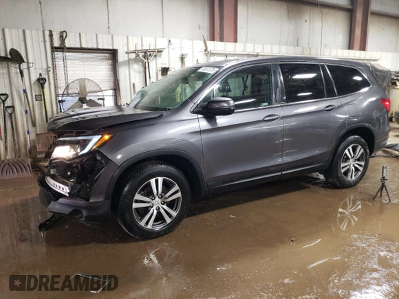 2017 Honda Pilot EX-L with VIN 5FNYF6H54HB091386, listed as a Copart auction lot 49551375 with 79,335 mi miles and Salvage Title. Bid and sale history available at DreamBid. Image 1.