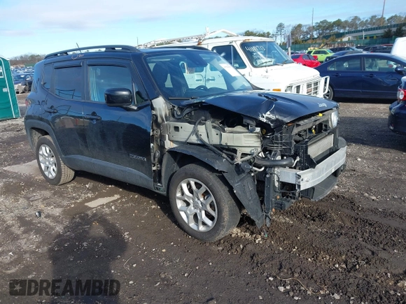 2017 Jeep Renegade Latitude with VIN ZACCJBBB9HPE91033, listed as a IAAI auction lot 41796937 with 87,760 mi miles and . Bid and sale history available at DreamBid. Image 1.