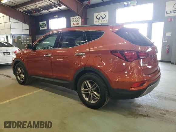 2017 Hyundai Santa Fe 2.4L with VIN 5XYZUDLB9HG489049, listed as a Copart auction lot 66366685 with 146,103 mi miles and Clean title. Bid and sale history available at DreamBid. Image 2.