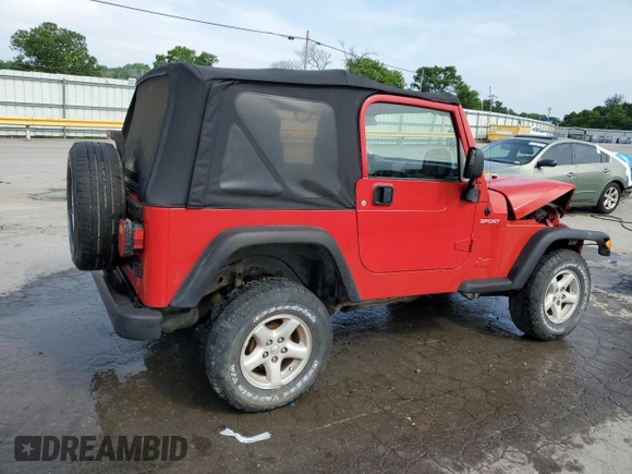 2006 Jeep Wrangler Sport z VIN 1J4FA49S86P754812, wystawiony jako Copart lot #56543395 z przebiegiem 192 851 mil mil oraz Szkoda całkowita • Salvage title. Historia ofert i sprzedaży dostępna na DreamBid. Obrazek 3.