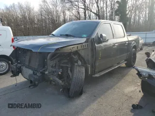 2018 Ford F-150 XL with VIN 1FTEW1EG5JFA40735, listed as a Copart auction lot 46301115 with 122,463 mi miles and Salvage Title. Bid and sale history available at carsss.com. Image 1.