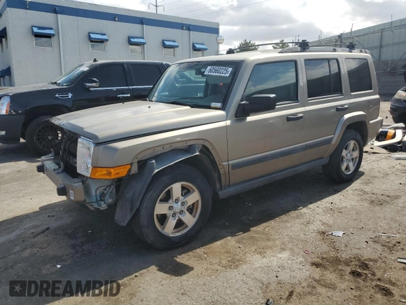 2006 Jeep Commander with VIN 1J8HG48K06C319278, listed as a Copart auction lot 60560225 with 122,920 mi miles and Salvage title. Bid and sale history available at DreamBid. Image 1.