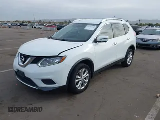 2016 Nissan Rogue SV with VIN KNMAT2MV4GP692858, listed as a IAAI auction lot 41174106 with 85,499 mi miles. Bid and sale history available at carsss.com. Image 2.