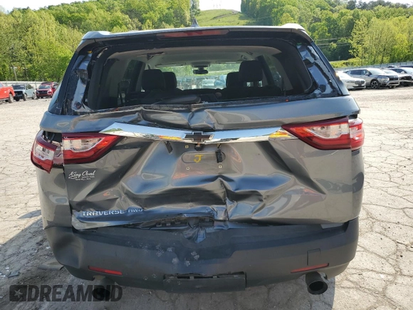 2020 Chevrolet Traverse LS with VIN 1GNEVFKW4LJ315658, listed as a Copart auction lot 55721495 with 80,808 mi miles and Salvage title. Bid and sale history available at DreamBid. Image 6.