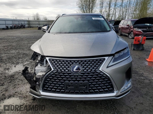 2020 Lexus RX with VIN 2T2JGMDA3LC049595, listed as a Copart auction lot 52022375 with 31,846 mi miles and Salvage Title. Bid and sale history available at carsss.com. Image 5.