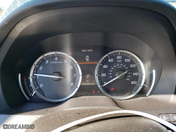 2016 Acura MDX w/Tech with VIN 5FRYD3H43GB017918, listed as a Copart auction lot 41677855 with 72,543 mi miles and Salvage Title. Bid and sale history available at carsss.com. Image 9.