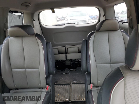 2015 Kia Sedona SX with VIN KNDMC5C17F6036123, listed as a Copart auction lot 58172094 with 128,585 mi miles and Clean Title. Bid and sale history available at carsss.com. Image 10.