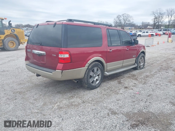 2007 Ford Expedition Max Eddie Bauer with VIN 1FMFK18587LA86155, listed as a IAAI auction lot 41520120 with 232,140 mi miles and . Bid and sale history available at DreamBid. Image 4.
