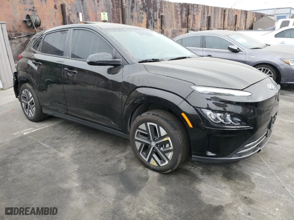 2022 Hyundai Kona Electric Limited with VIN KM8K53AG2NU157337, listed as a Copart auction lot 85951694 with 62,285 mi miles and Salvage Title. Bid and sale history available at carsss.com. Image 4.