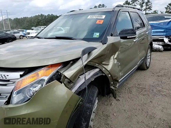 2012 Ford Explorer XLT with VIN 1FMHK7D88CGA23572, listed as a Copart auction lot 53315895 with 106,333 mi miles and Salvage Title. Bid and sale history available at DreamBid. Image 12.