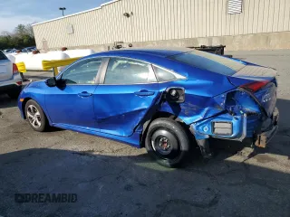 2019 Honda Civic LX with VIN 2HGFC2F68KH598279, listed as a Copart auction lot 48715585 with 72,236 mi miles and Non Repairable. Bid and sale history available at DreamBid. Image 2.