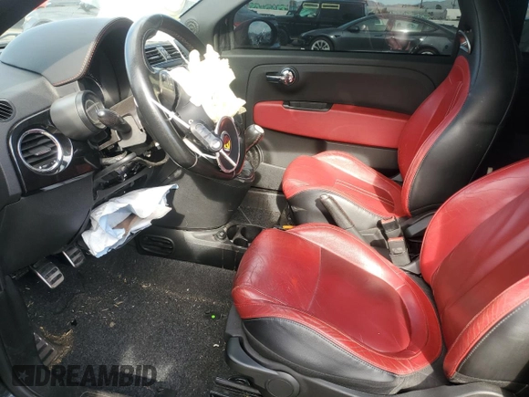 2012 FIAT 500 Abarth z VIN 3C3CFFFH2CT299224, wystawiony jako Copart lot #87739145 z przebiegiem Nie podano mil oraz Szkoda całkowita • Salvage title. Historia ofert i sprzedaży dostępna na DreamBid. Obrazek 7.