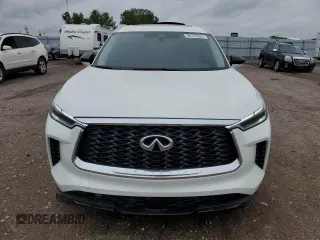 2023 Infiniti QX60 Luxe z VIN 5N1DL1FR8PC371108, wystawiony jako Copart lot #58735525 z przebiegiem 10 732 mil mil oraz Czysty tytuł • Clean title. Historia ofert i sprzedaży dostępna na DreamBid. Obrazek 5.