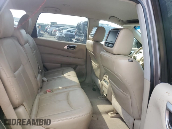 2014 Nissan Pathfinder Platinum with VIN 5N1AR2MMXEC613392, listed as a Copart auction lot 57234955 with 231,830 mi miles and Salvage title. Bid and sale history available at DreamBid. Image 10.