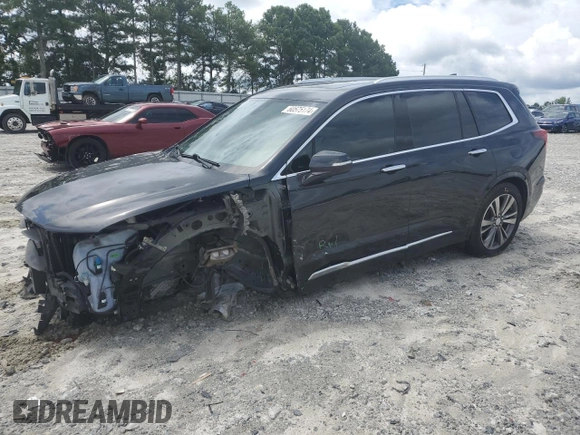 2020 Cadillac XT6 FWD Premium Luxury with VIN 1GYKPCRS9LZ205904, listed as a Copart auction lot 60575174 with 90,432 mi miles and Salvage Title. Bid and sale history available at carsss.com. Image 1.