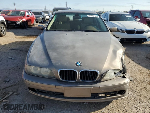 2003 BMW 5 Series 525iA with VIN WBADT43453G034099, listed as a Copart auction lot 71457414 with 0 mi miles and Salvage Title. Bid and sale history available at carsss.com. Image 5.