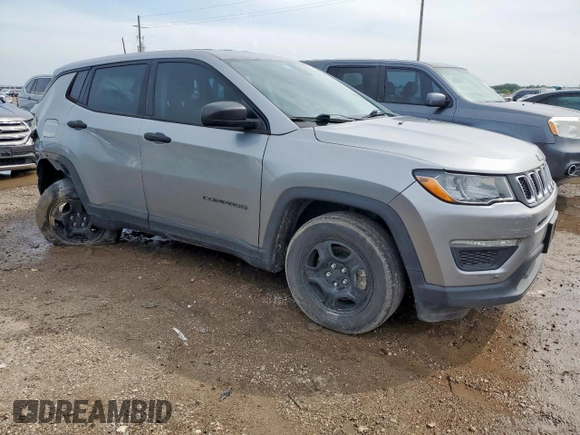 2021 Jeep Compass Sport with VIN 3C4NJCAB2MT510962, listed as a Copart auction lot 57950275 with 97,395 mi miles and Salvage title. Bid and sale history available at DreamBid. Image 4.