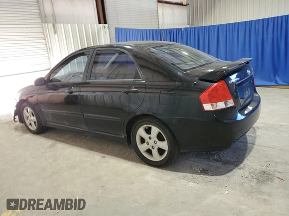 2009 Kia Spectra EX with VIN KNAFE221595027222, listed as a Copart auction lot 71863644 with Not Provided miles and Clean Title. Bid and sale history available at carsss.com. Image 2.