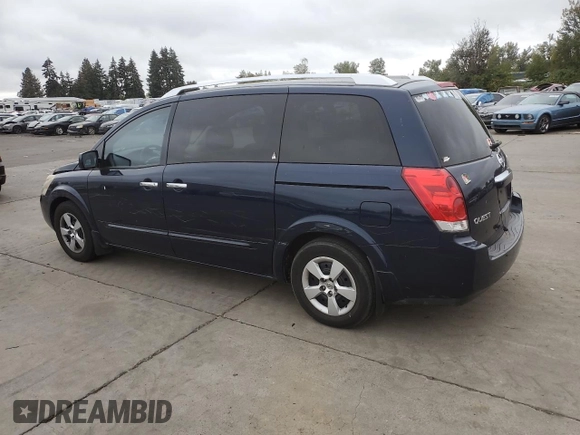 2009 Nissan Quest S with VIN 5N1BV28U09N101497, listed as a Copart auction lot 75330364 with 173,906 mi miles and Salvage Title. Bid and sale history available at carsss.com. Image 2.