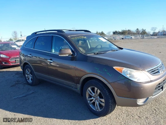 2012 Hyundai Veracruz Limited with VIN KM8NU4CC6CU185588, listed as a IAAI auction lot 41455986 with 175,675 mi miles. Bid and sale history available at carsss.com. Image 6.