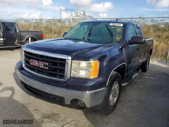 2007 GMC Sierra 1500 SLE1 with VIN 2GTEC19C971626998, listed as a Copart auction lot 75082964 with 0 mi miles and Non Repairable. Bid and sale history available at carsss.com. Image 1.